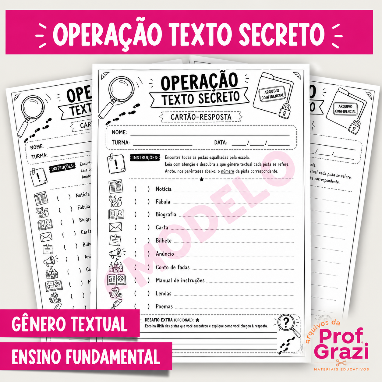Operação Texto Secreto_ Gêneros Textuais
